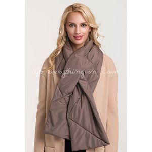 Do Everything in Love Puffy Padding Quilted Scarf
